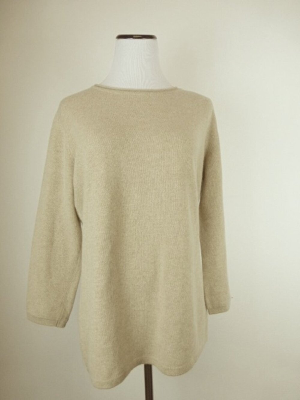Marina Rinaldi Camel Cashmere wool sweater M made in Italy